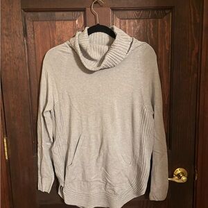 Milano Light Gray Cowl Neck Sweater